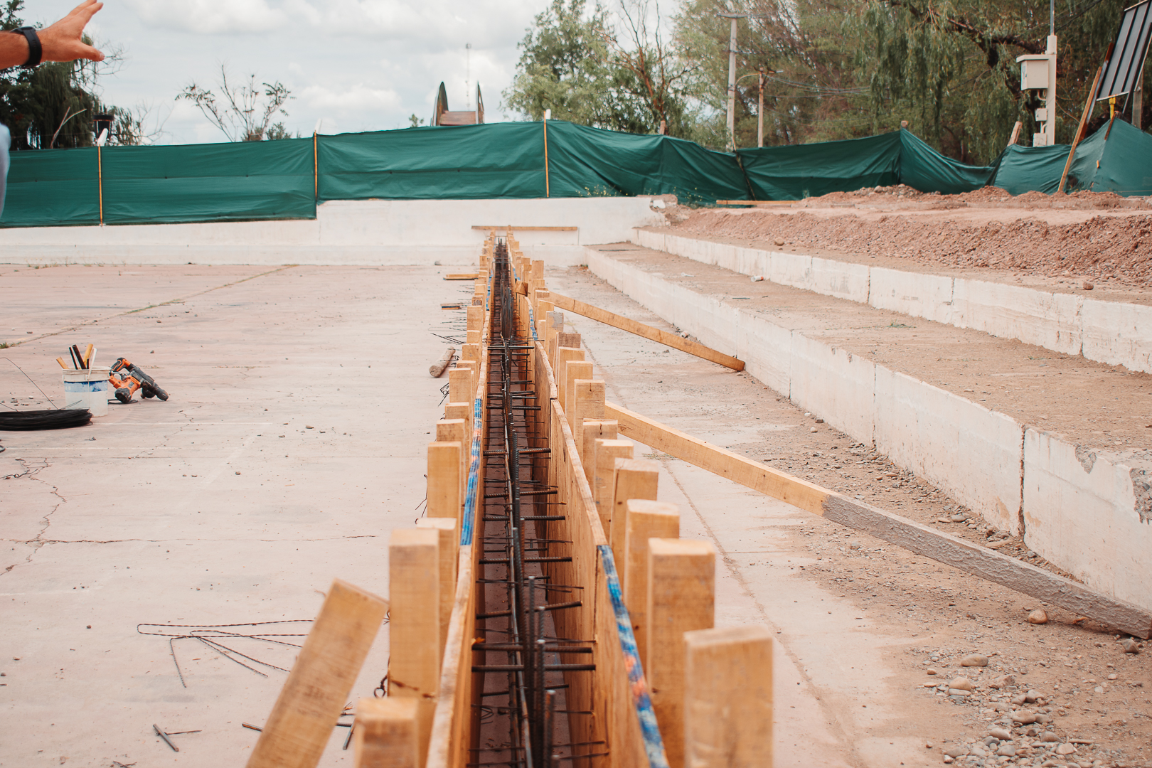Avanza la obra de techado y mejoras en el Playón Deportivo de San José