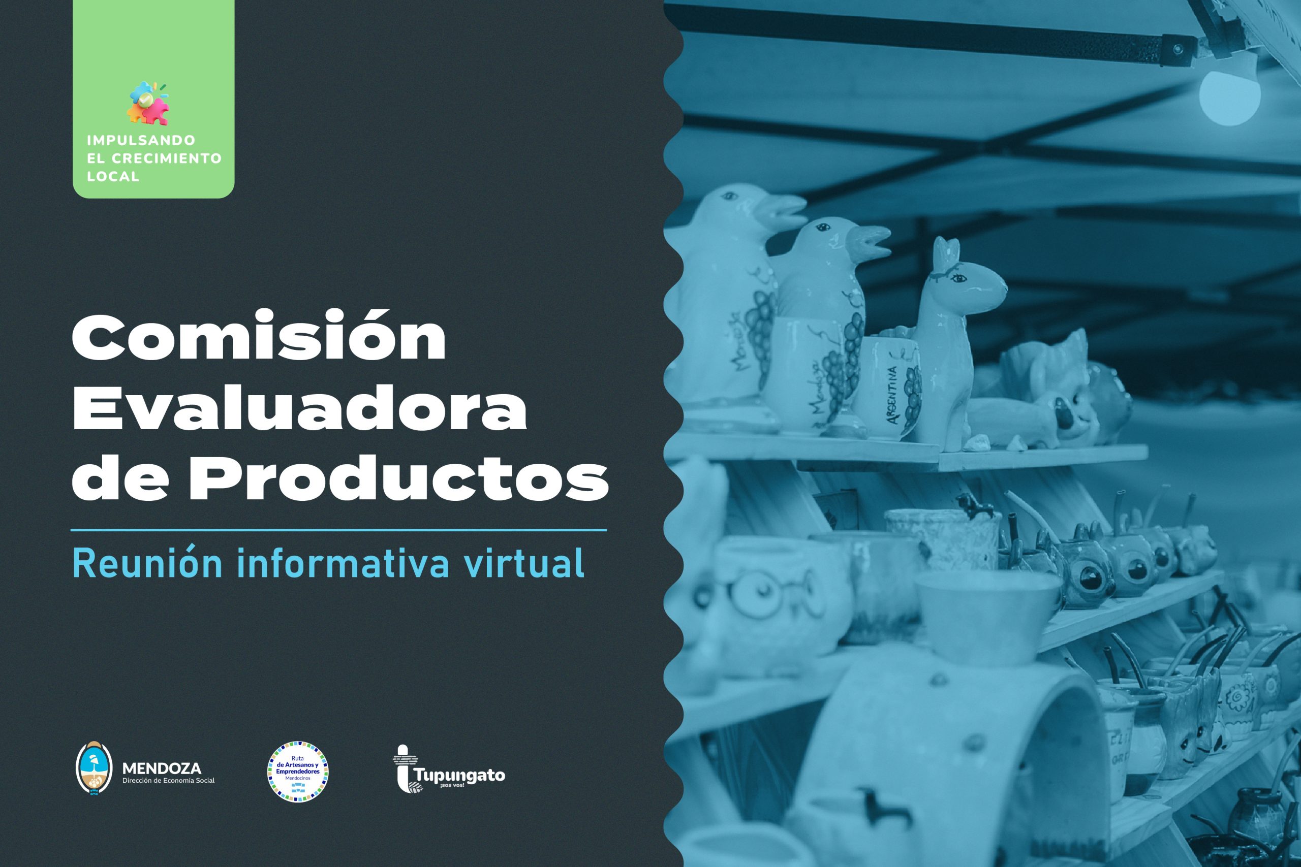 Reunión Informativa Virtual sobre la Comisión Evaluadora de Productos dirigida a emprendedores y artesanos