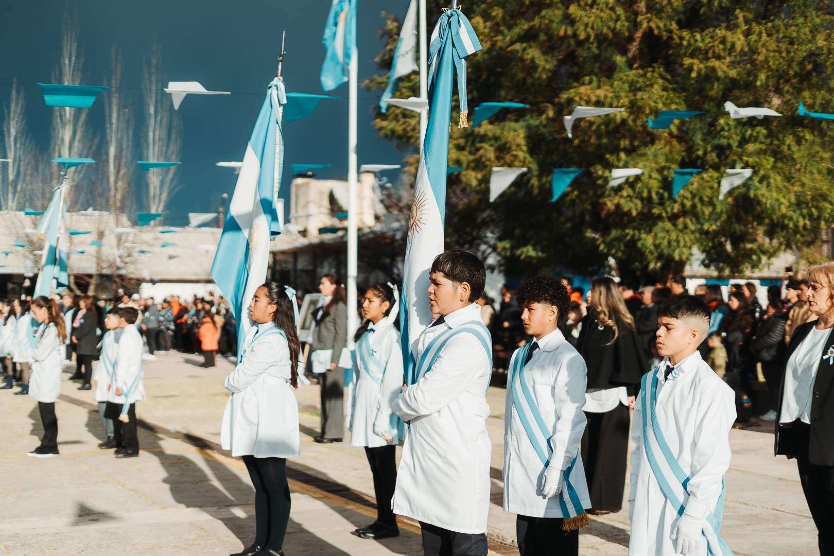 Día de la Bandera: el acto oficial de Tupungato se realizó en San José donde estudiantes de 4° grado protagonizaron la Promesa de Lealtad 