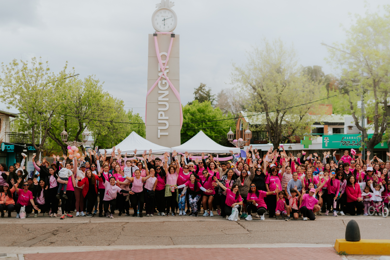 Una marea rosa tiñó a Tupungato, fue un día de concientización, encuentro y solidaridad
